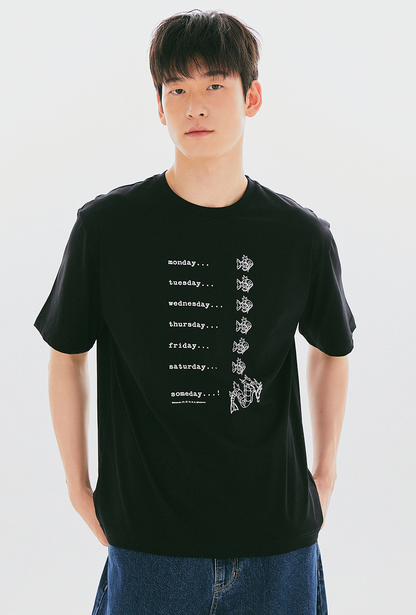 Korea｜ Pokémon x Spao Short Sleeve T-Shirt - Black