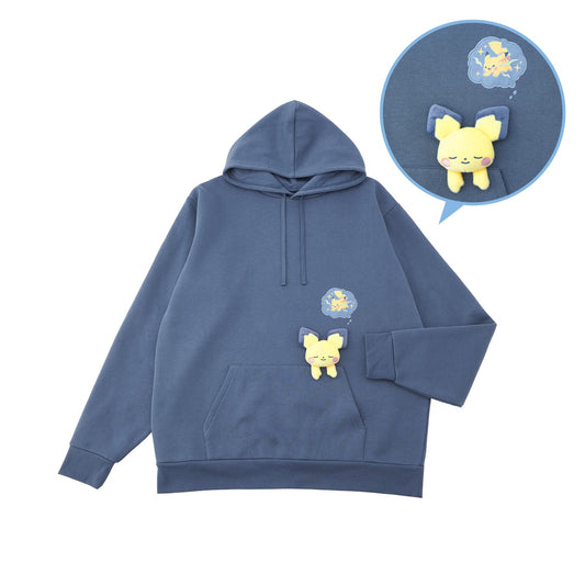 [預購]日本限定｜Hoodie with Mascot Little Daydream Pichu Free