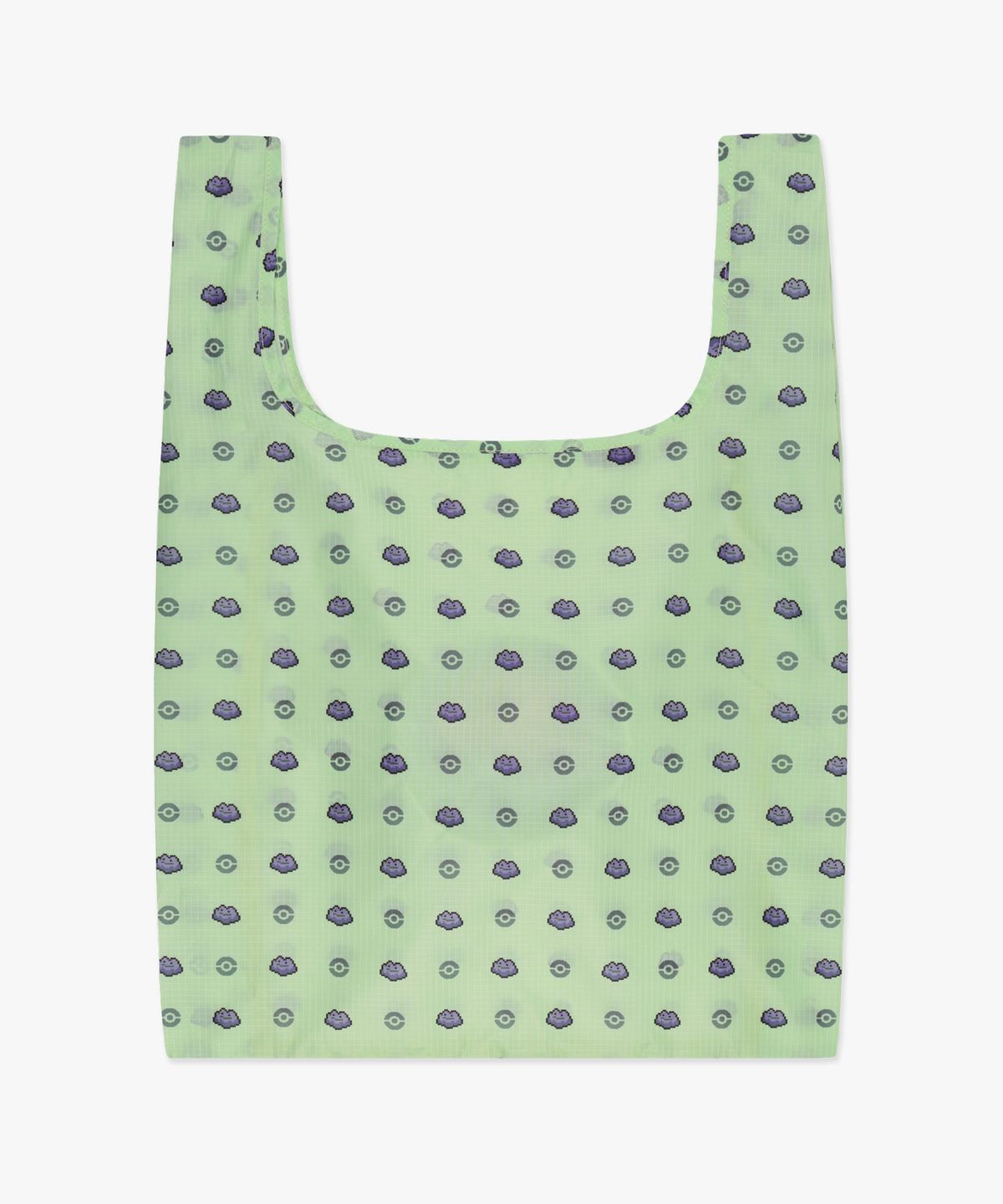 Korea Exclusive｜Pokémon Pixel Art Monster-Ball Packable Bag Green