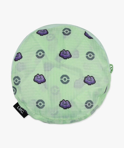 Korea Exclusive｜Pokémon Pixel Art Monster-Ball Packable Bag Green
