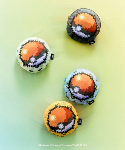 Korea Exclusive｜Pokémon Pixel Art Monster-Ball Packable Bag Green