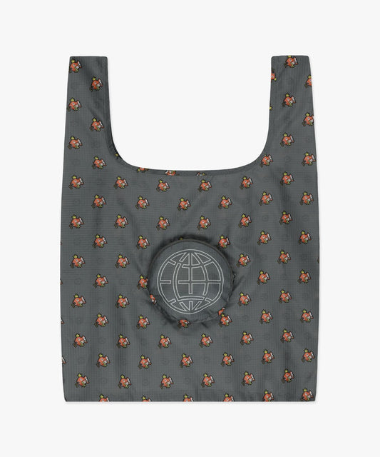 Korea Exclusive｜Pokémon Pixel Art Monster-Ball Packable Bag Charcoal