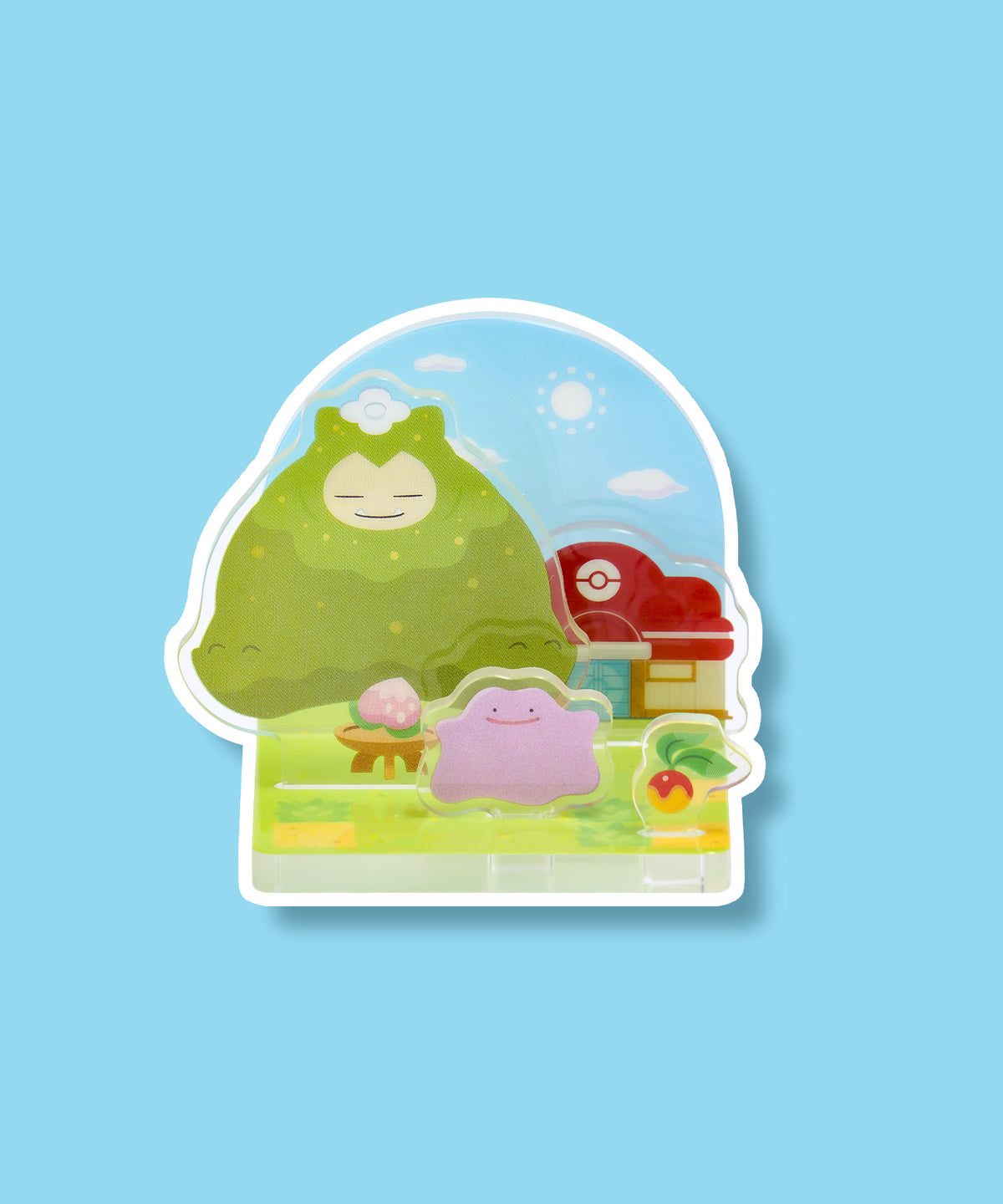 Pokémon Pokopia Acrylic Diorama - Mosslax & Ditto