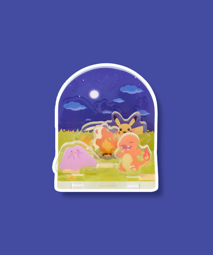 Pokémon Pokopia Acrylic Diorama - Charmander & Pichu
