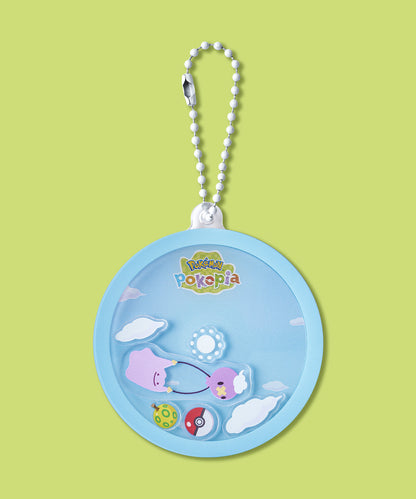 Pokémon Pokopia Acrylic Shaker Keyring - Ditto & Drifloon