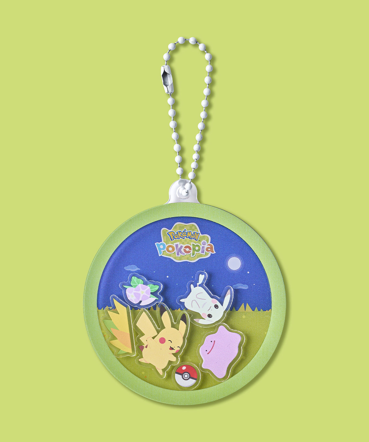 Pokémon Pokopia Acrylic Shaker Keyring - Peakychu & Ditto