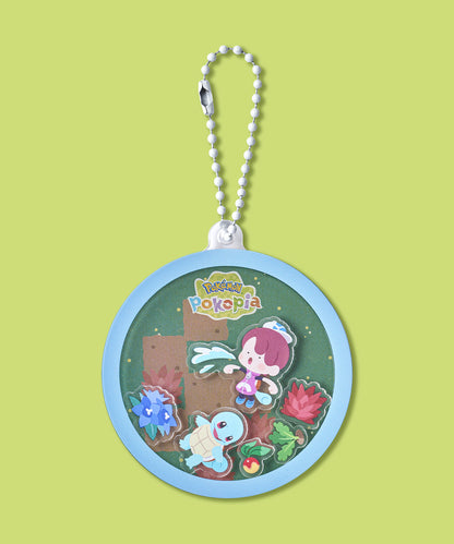 Pokémon Pokopia Acrylic Shaker Keyring - Squirtle & Ditto