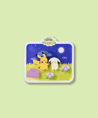 Pokémon Pokopia Acrylic Magnet - Pikachu & Peakychu
