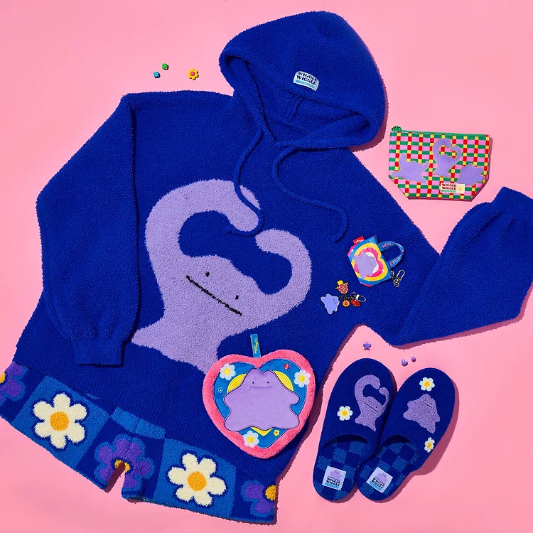Korea Exclusive｜Pokémon x Wiggle Wiggle Ditto Special Edition Hooded Pajama Set