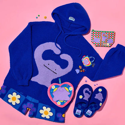 Korea Exclusive｜Pokémon x Wiggle Wiggle Ditto Special Edition Hooded Pajama Set