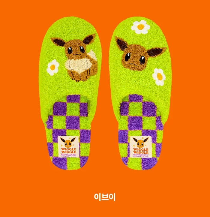 Korea Exclusive｜Pokémon x Wiggle Wiggle Special Edition Terry Home Slippers