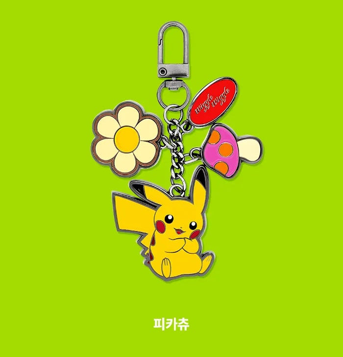 Korea Exclusive｜Pokémon x Wiggle Wiggle  Special Edition Metal Charm Keyring