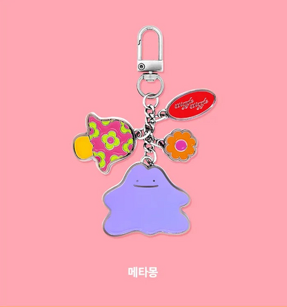 Korea Exclusive｜Pokémon x Wiggle Wiggle  Special Edition Metal Charm Keyring