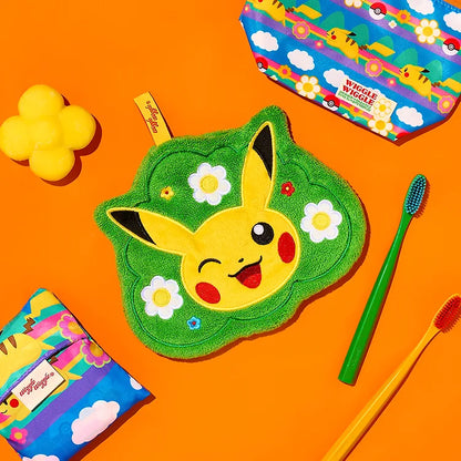 Korea Exclusive｜Pokémon x Wiggle Wiggle  Special Edition Hand Loop Towel 2-Piece Set Pikachu & Ditto