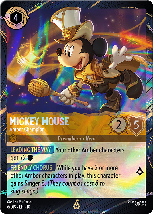 Disney Lorcana Hong Kong Disneyland Mickey Mouse and Buzz Lightyear Promo Card Set