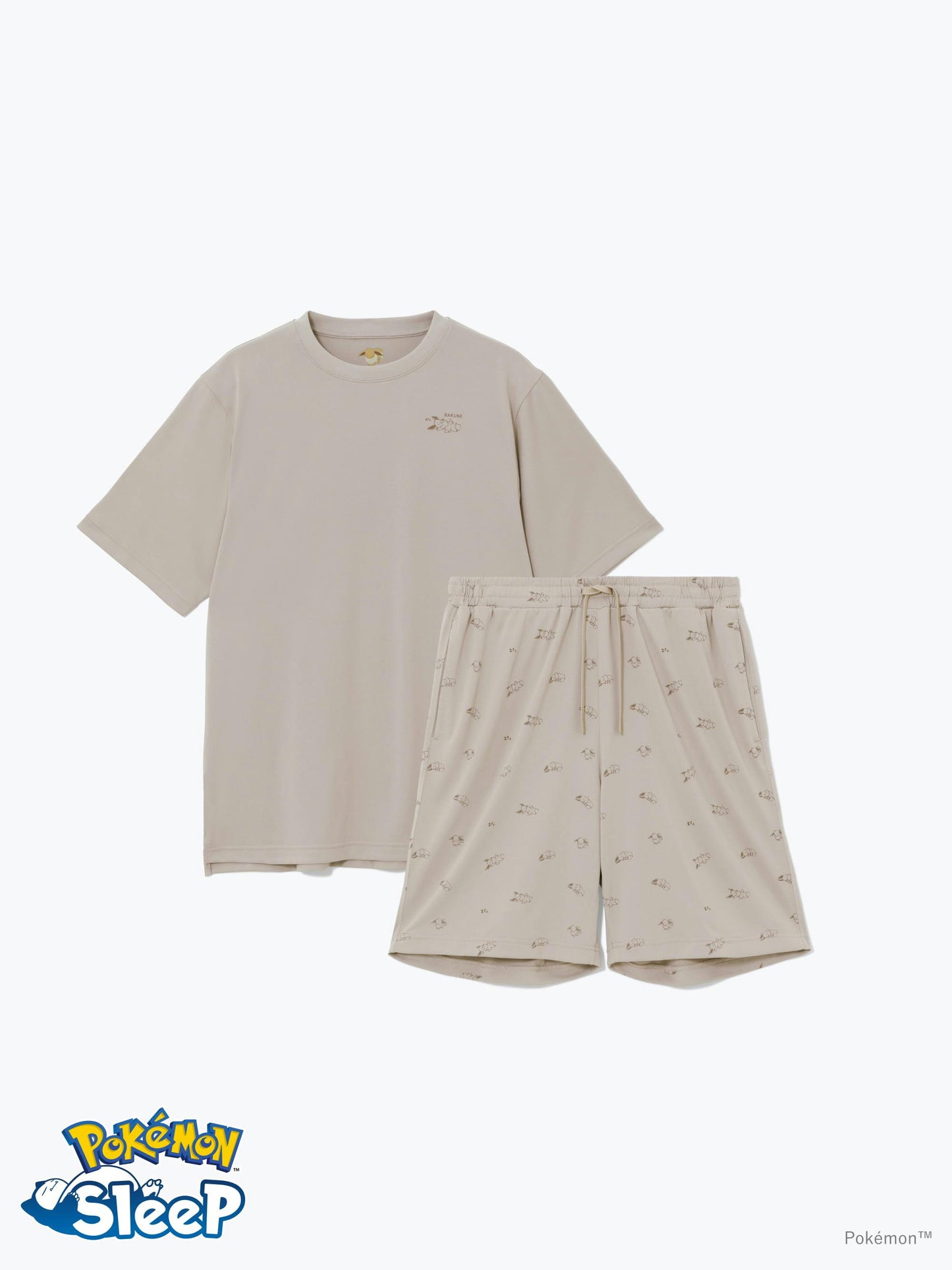 Japan｜ Pokémon Sleep Eevee BAKUNE Dry Short Sleeve Set
