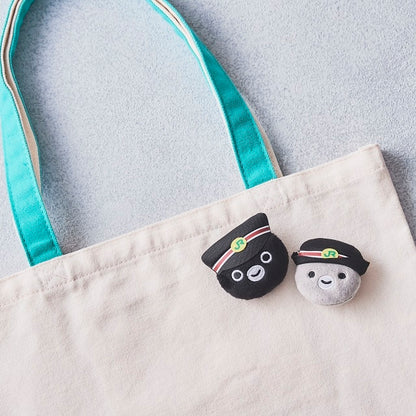 Suica's Penguin Station Staff Plush Badge (Railway Series)