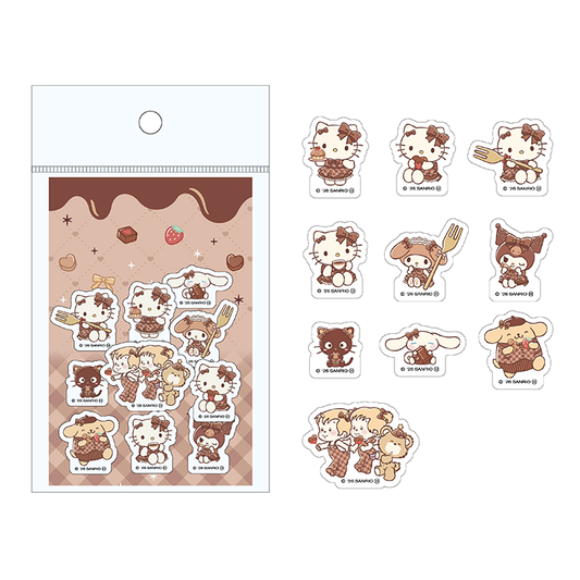 Sanrio HELLO KITTY’S SWEETS MARKET Flake Stickers - Flake Stickers