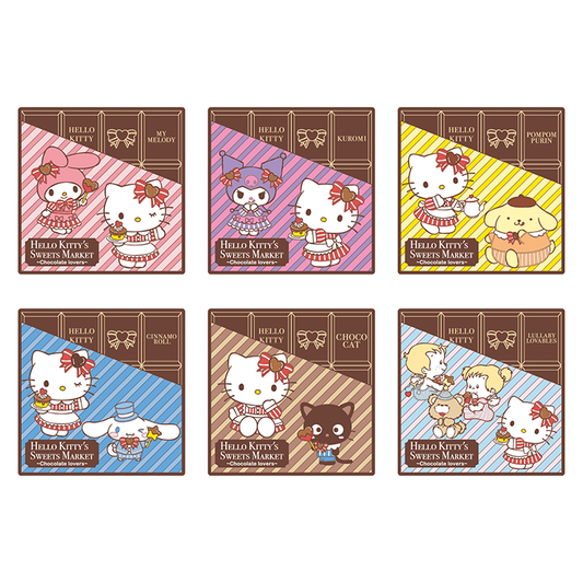 Sanrio HELLO KITTY’S SWEETS MARKET Trading Rubber Coaster - Random