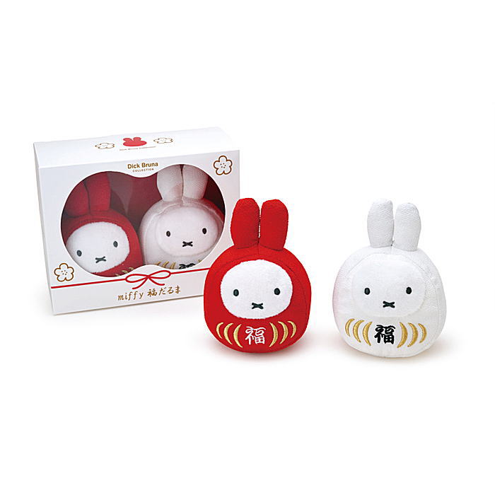 miffy 新年迎福逹摩公仔紅白套裝