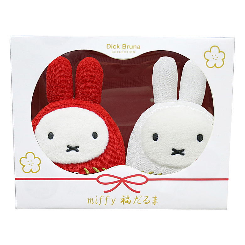 miffy 新年迎福逹摩公仔紅白套裝