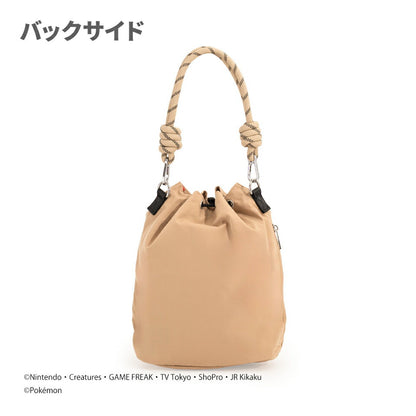 Japan｜ Pokémon Pikachu 2-Way Bucket Bag - Beige