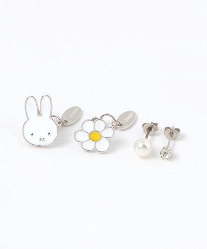 Japan｜ Dick Bruna Miffy Four-Pair Earring Set