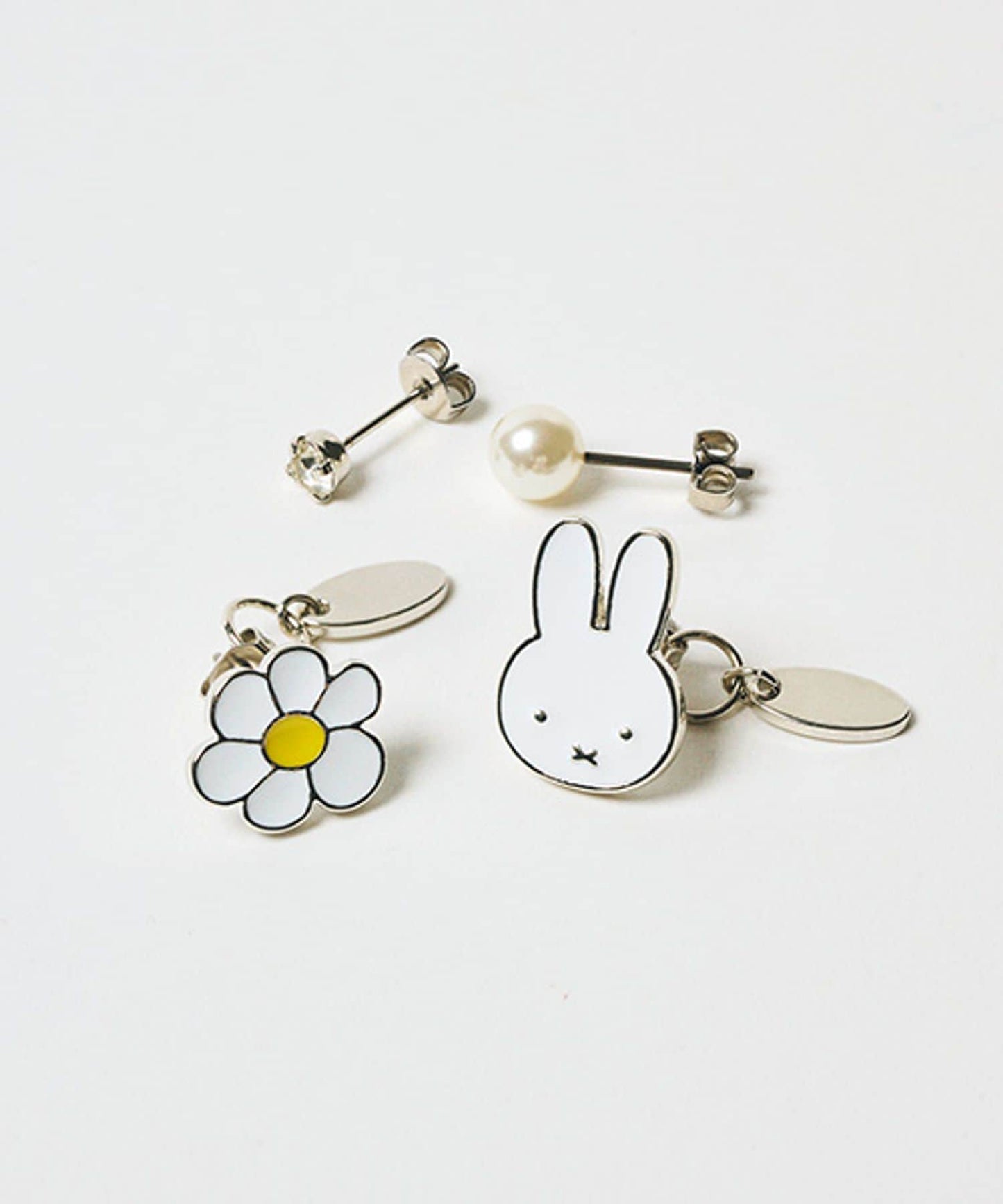 Japan｜ Dick Bruna Miffy Four-Pair Earring Set
