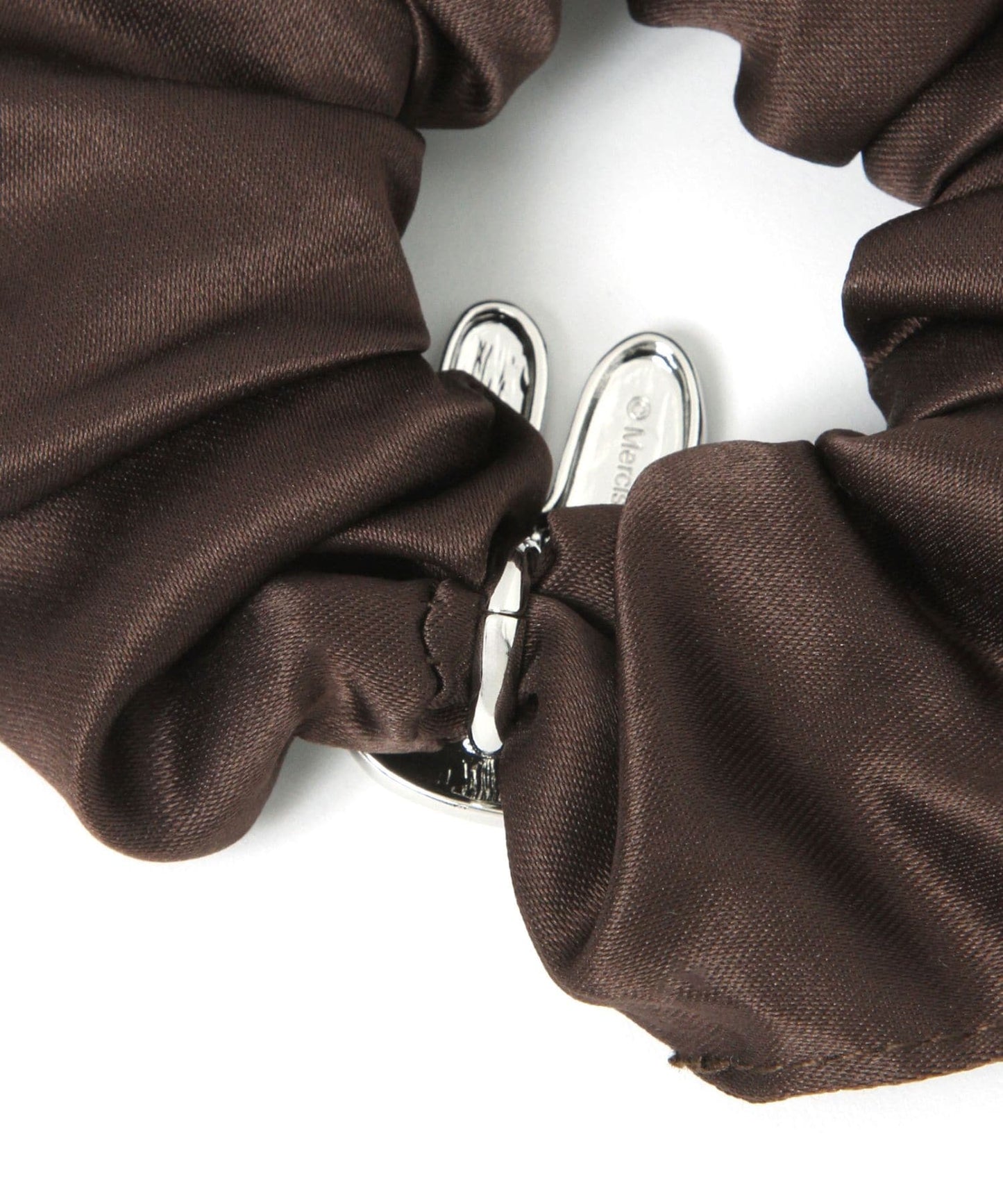 Japan｜ Dick Bruna Plate Charm Scrunchie - Silver x Brown