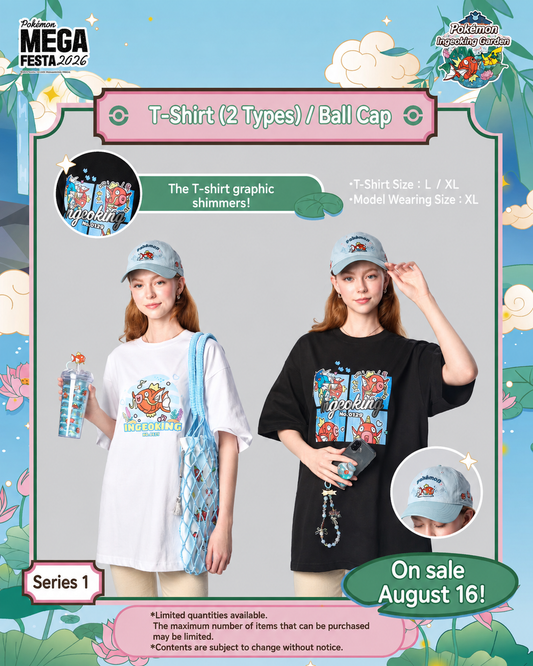 Korea Exclusive｜ Mega Festa 2026 Pokémon Emoticon Embroidered Ball Cap