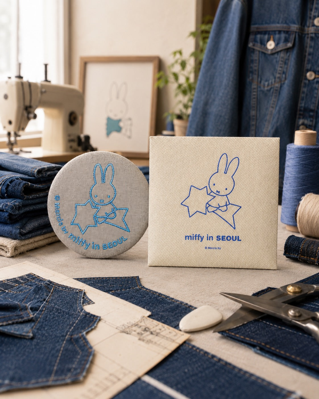 Korea Seoul exclusive Miffy denim collection mirror