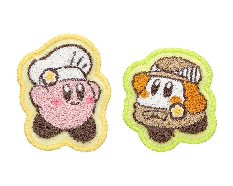 Kirby Café Brush-Touch Embroidered Brooch