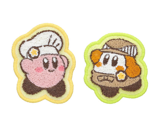 Kirby Café Brush-Touch Embroidered Brooch