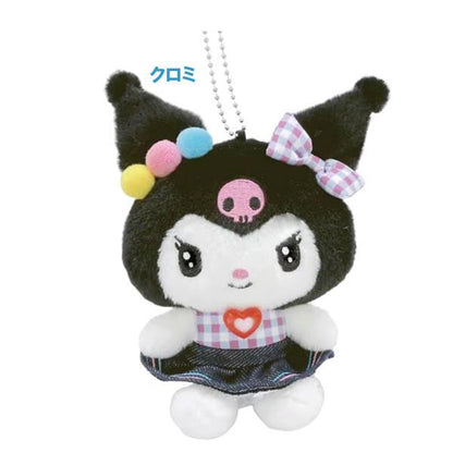 Sanrio Hanging Plush Charm Gingham Denim