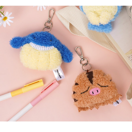 Korea Exclusive｜Pokémon Swinub Flat Plush Keychain