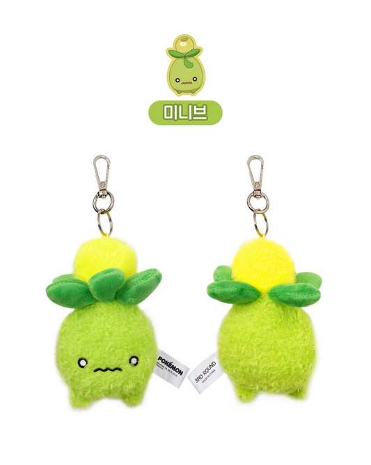 Korea Exclusive｜Pokémon Smoliv Flat Plush Keychain