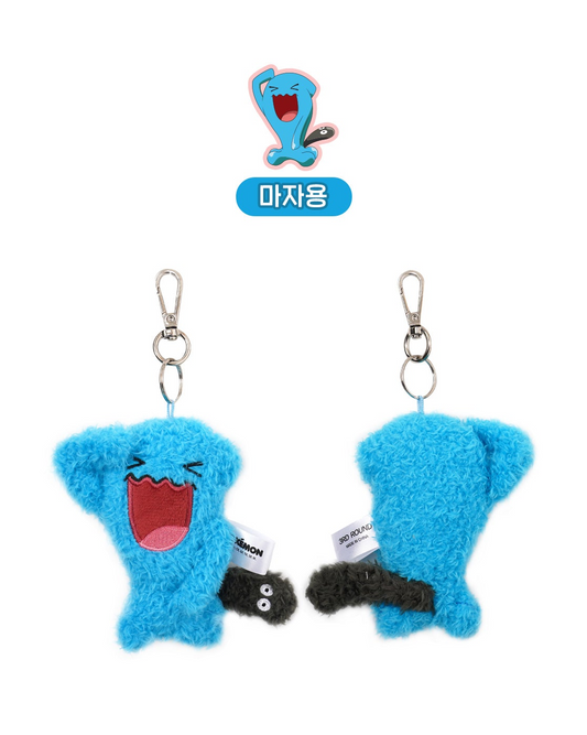 Korea Exclusive｜Pokémon Wobbuffet Flat Plush Keychain