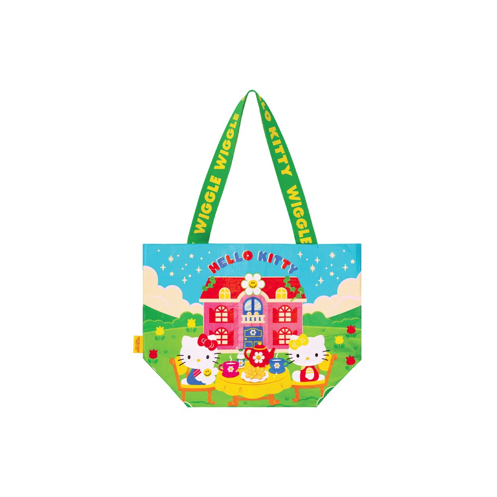 Hello Kitty & Wiggle Wiggle Reusable Shopper Bag (S) Teatime In The Garden