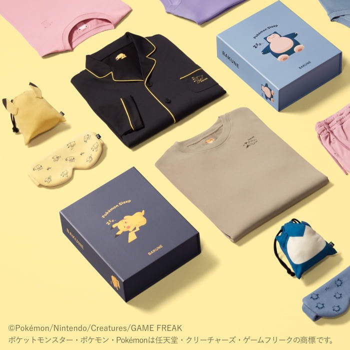 Pokémon Sleep Pikachu BAKUNE Dry Short Sleeve Set
