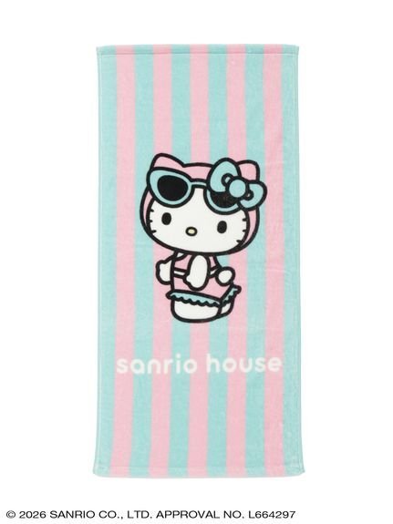 Sanrio Hello Kitty Summer Beach Club Face Towel