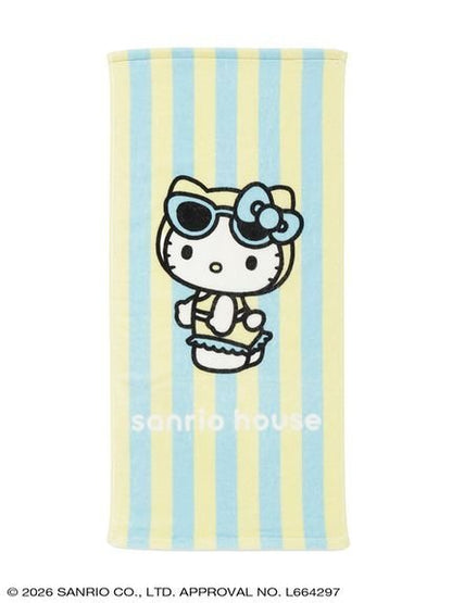 Sanrio Hello Kitty Summer Beach Club Face Towel