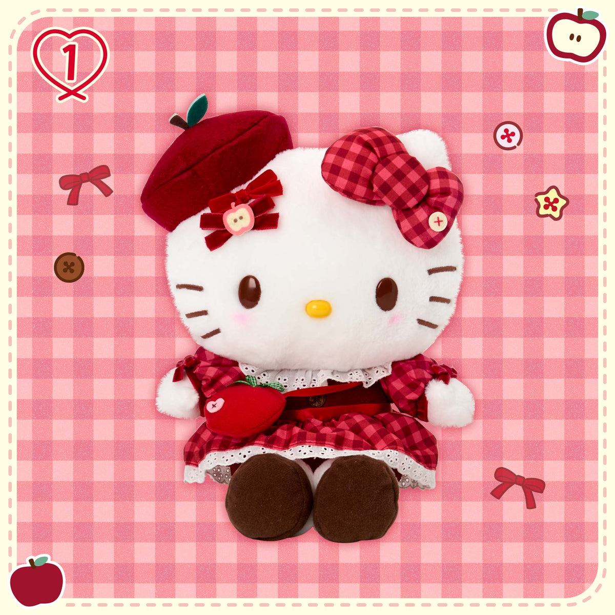 Sanrio Hello Kitty Autumn Apple Plush