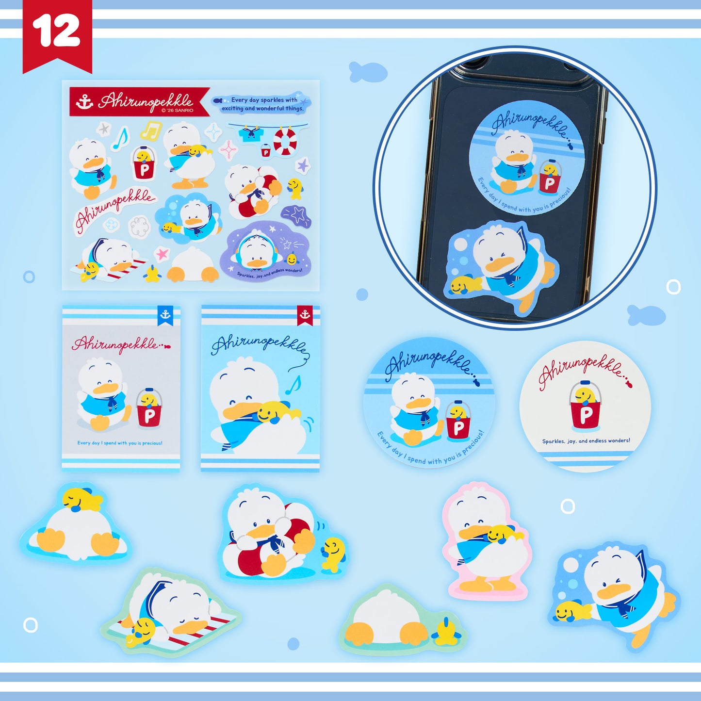 Pekkle & Pitch Summer Days Sticker Set