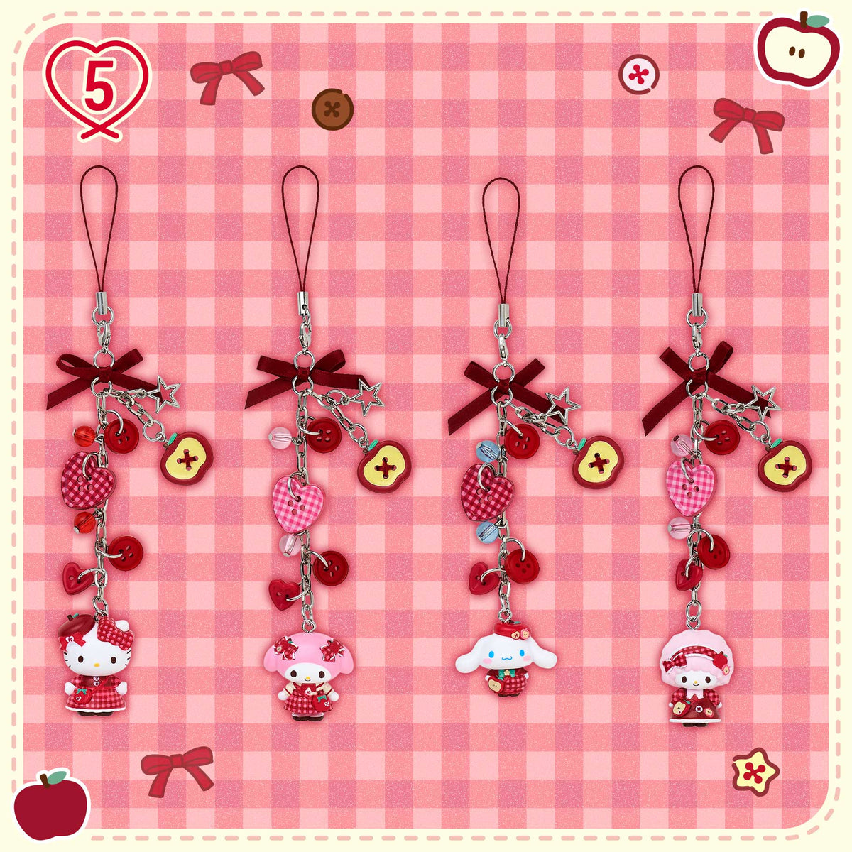 Sanrio Hello Kitty Autumn Apple Strap