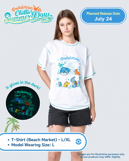 Pokémon Chillin’ Summer Days Glow-in-the-Dark T-Shirt