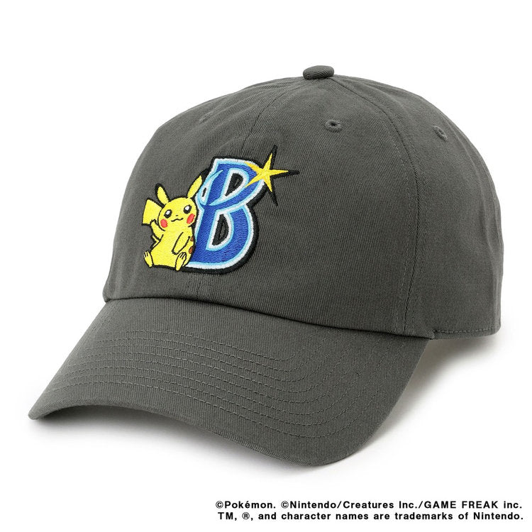 Pokémon Pikachu Curved Visor Cap Gray