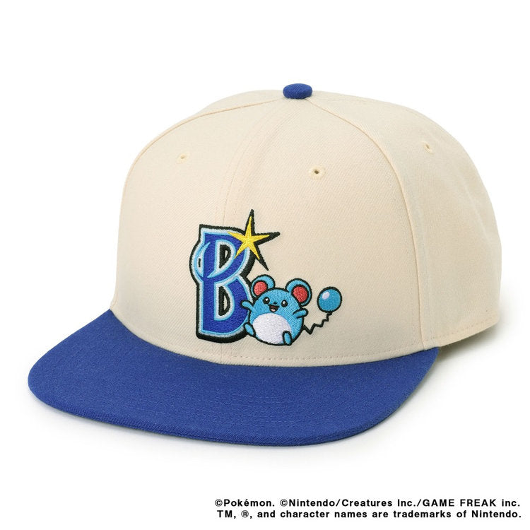 Pokémon Baseball Festa 2026 Marill Flat Visor Cap Ivory Blue