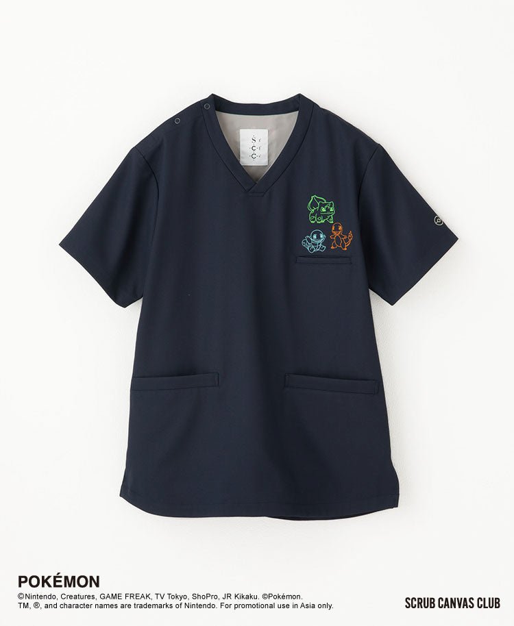 Pokémon Kanto First Partners Scrub Top