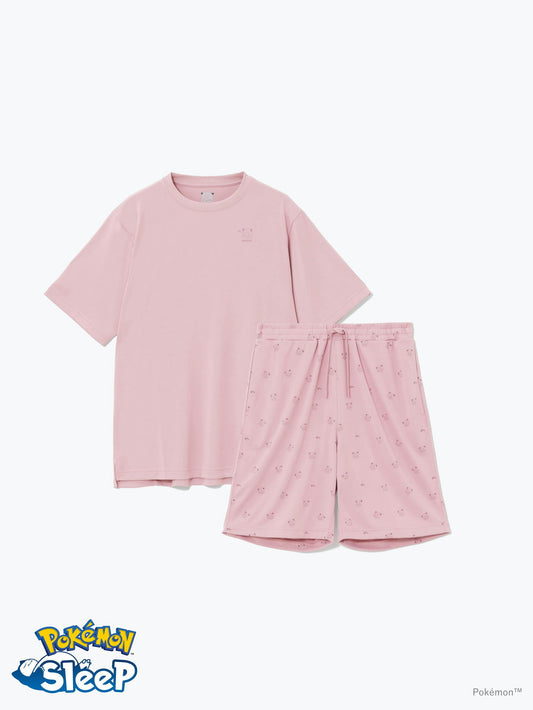 Japan｜ Pokémon Sleep Jigglypuff BAKUNE Dry Short Sleeve Set